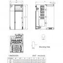 Przemiennik częstotliwości 3-fazowy 5,5 kW 400V AC Delta Electronics VFD13AMS43ENSAA